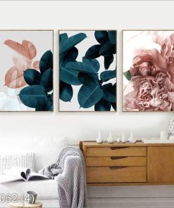 Bộ 3 tranh nghệ thuật lá cây KTR00062