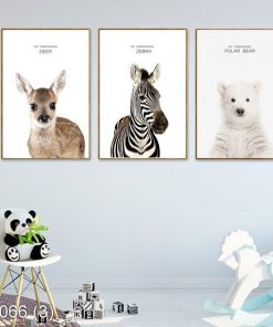 Bộ 3 tranh động vật ngộ nghĩnh KTR00066