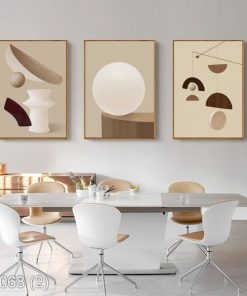 Bộ 3 tranh nghệ thuật trừu tượng KTR00068