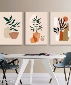 Bộ 3 tranh nghệ thuật trừu tượng KTR00072