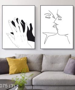 Bộ 2 tranh nghệ thuật đơn sắc KTR00075