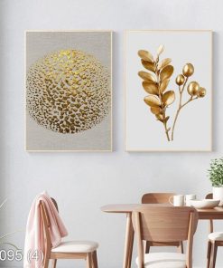 Bộ 2 tranh 3D lá cây KTR000954