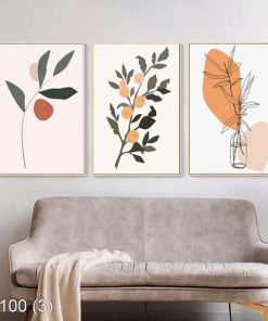 Bộ 3 tranh nghệ thuật trừu tượng KTR00100