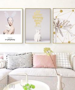 Bộ 3 tranh nghệ thuật trừu tượng KTR00107