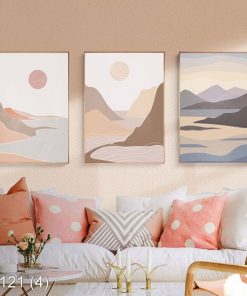 Bộ 3 tranh nghệ thuật bình minh KTR00121