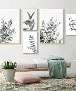 Bộ 5 tranh lá cây KTR00132
