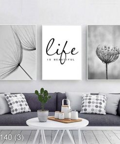 Bộ 3 tranh nghệ thuật đơn sắc KTR00140