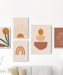 Bộ 5 tranh nghệ thuật KTR00141