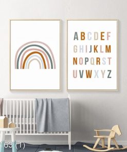 Bộ 2 tranh trang trí phòng bé KTR00163