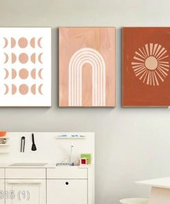 Bộ 3 tranh nghệ thuật trừu tượng KTR003151