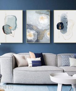 Bộ 3 tranh nghệ thuật trừu tượng KTR003181