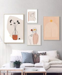 Bộ 4 tranh nghệ thuật độc đáo KTR003351