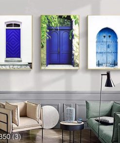 Bộ 3 tranh ô cửa phong cách scandinavian KTR003503