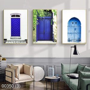 Bộ 3 tranh ô cửa phong cách scandinavian KTR003503