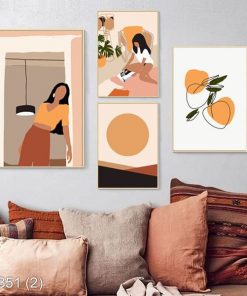 Bộ 4 tranh nghệ thuật độc đáo KTR003512