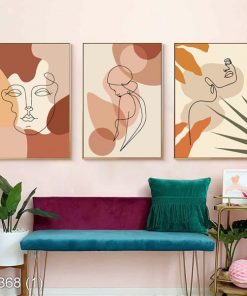 Bộ 3 tranh trừu tượng KTR003681