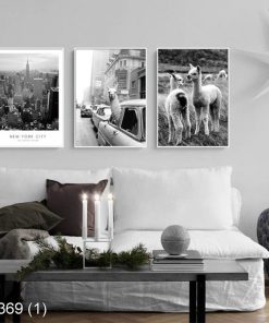 Bộ 3 tranh đen trắng KTR003691