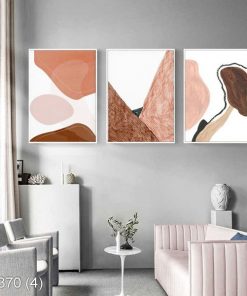 Bộ 3 tranh nghệ thuật trừu tượng KTR003704