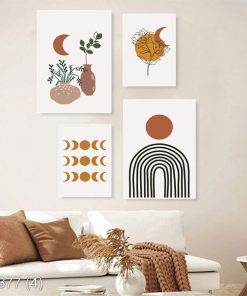 Bộ 4 tranh trừu tượng độc đáo KTR003774