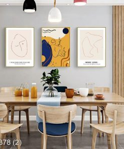 Bộ 3 tranh trừu tượng KTR003782