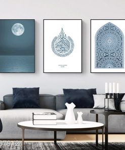 Bộ 3 tranh nghệ thuật trang trí phòng tập Yoga KTR003792