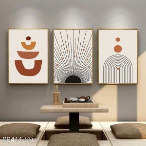 Bộ 3 tranh trừu tượng KTR004111