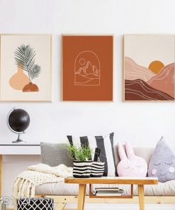 Bộ 3 tranh nghệ thuật trừu tượng TKR004312