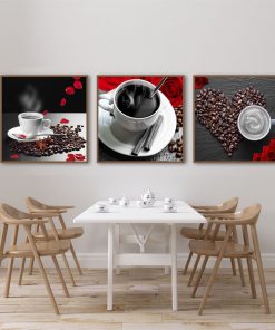 Bộ 3 tranh trang trí quán cafe TK03DD