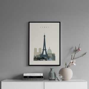 Tranh trừu tượng tháp Eiffel DS2355