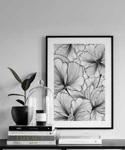 Tranh nghệ thuật đơn sắc hoa DS2575