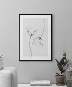 Tranh nghệ thuật đơn sắc hoa DS3601