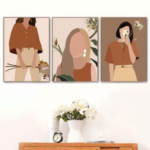 Bộ 3 tranh nghệ thuật vintage ALI401