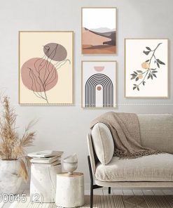 Bộ 4 tranh trang trí phong cách scandinavian KTR000452