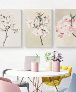 Tranh in canvas nghệ thuật hoa trang trí nhà cửa KTR03201