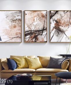 Bộ 3 tranh trừu tượng KTR002291