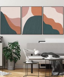 Bộ 3 tranh nghệ thuật trừu tượng KTR002371