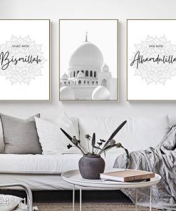 Bộ 3 tranh tran trí phòng tập yoga KTR002411