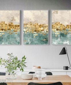 Bộ 3 tranh nghệ thuật độc đáo trang trí KTR002561