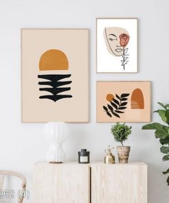 Bộ 3 tranh nghệ thuật trang trí tủ giầy KTR002624