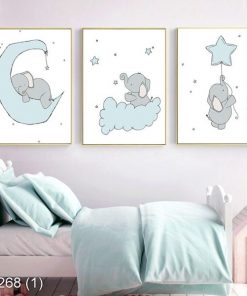 Bộ 3 tranh ngộ nghĩnh cho bé yêu KTR002681