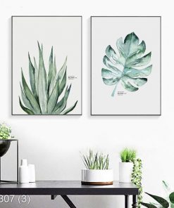 Bộ 2 tranh lá cây KTR003073