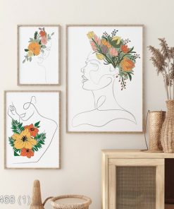 Bộ 3 tranh nghệ thuật độc đáo KTR004681