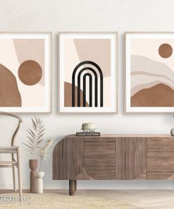 Bộ 3 tranh nghệ thuật trừu tượng KTR005561