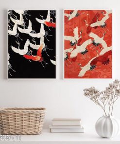 Bộ 2 tranh nghệ thuật phượng hoàng KTR006391