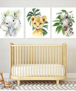 Bộ 3 tranh động vật ngộ nghĩnh KTR006631