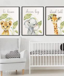 Bộ 3 tranh động vật ngộ nghĩnh KTR006791