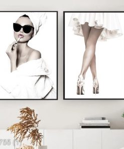 Bộ 2 tranh trang trí phong cách KTR007551