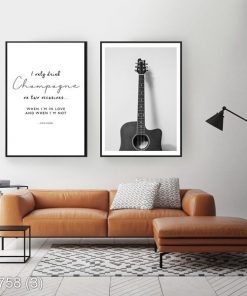 Bộ 2 tranh nghệ thuật đen trắng KTR007583