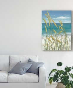 Tranh đơn hoa cỏ may trên bãi biển WF249