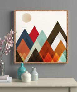 Tranh đơn hình khối mặt trời mọc WF299